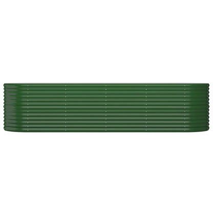 Garden Raised Bed | Green | Powder-coated steel | Large | Durable