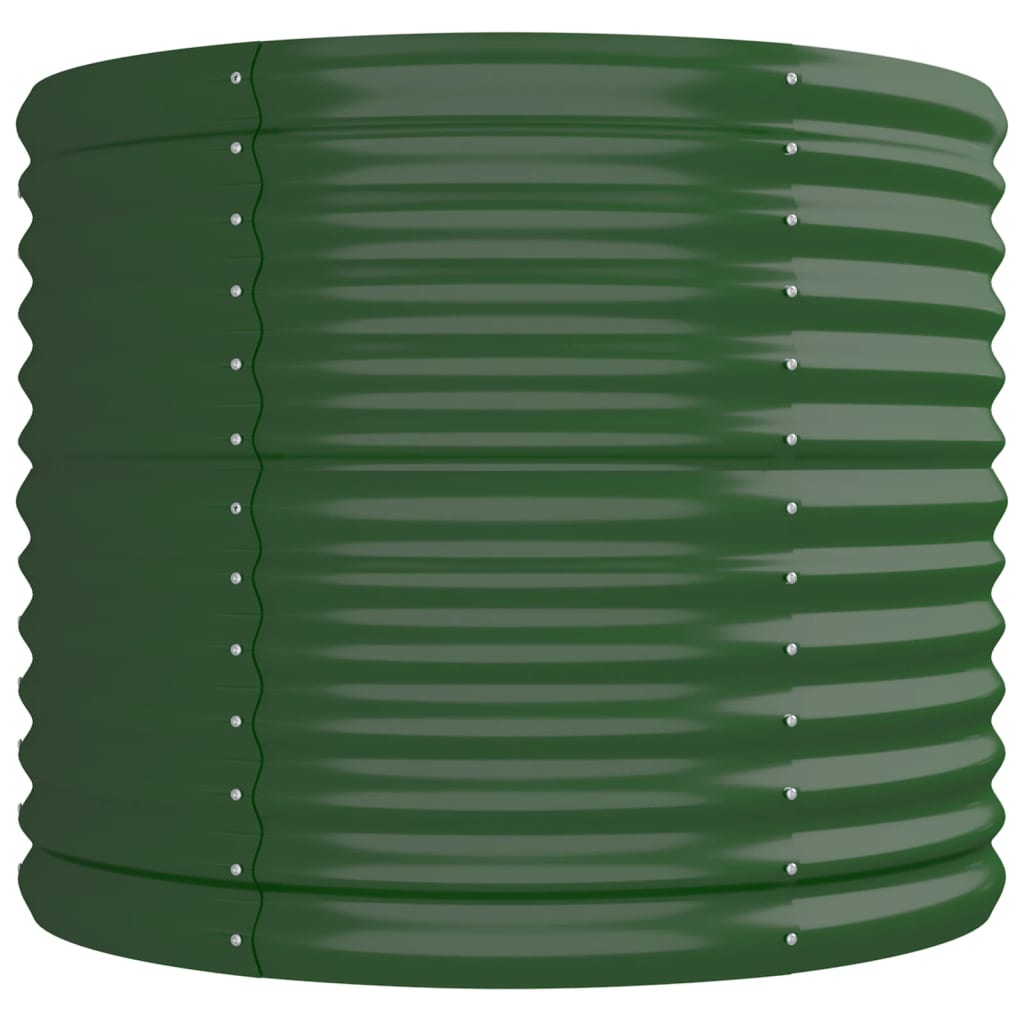 Garden Raised Bed | Green | Powder-coated steel | Large | Durable