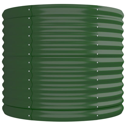 Garden Raised Bed | Green | Powder-coated steel | Large | Durable