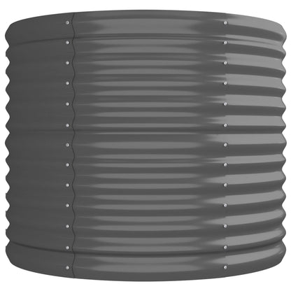 Garden Raised Bed | Grey | Powder-coated steel | Large |  Durable