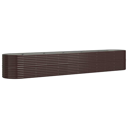 Garden Raised Bed | Brown | Powder-coated Steel | Large | Durable