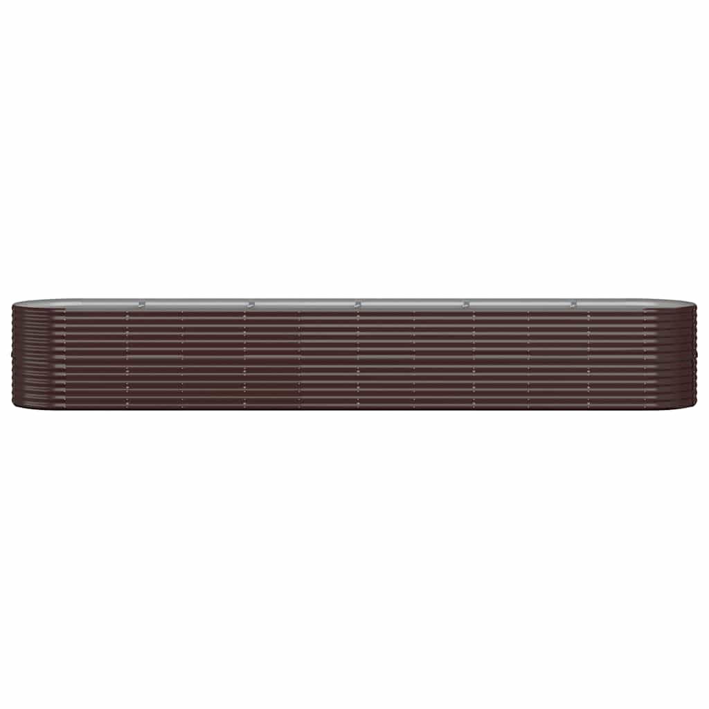 Garden Raised Bed | Brown | Powder-coated Steel | Large | Durable