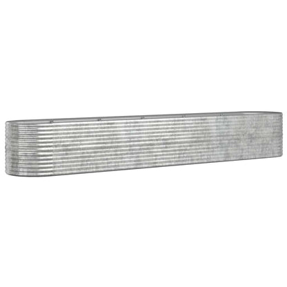 Garden Raised Bed | Silver | Powder-Coated Steel | Large