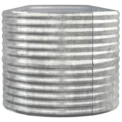 Garden Raised Bed | Silver | Powder-Coated Steel | Large