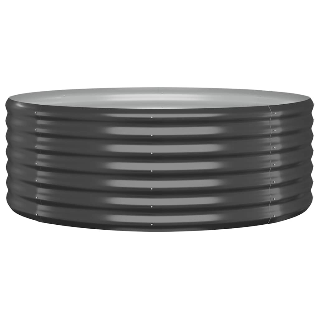 Garden Raised Bed | Anthracite | Powder-coated steel | 100 cm diameter