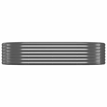 Garden Raised Bed Galvanised Steel 175x100x36 cm Anthracite