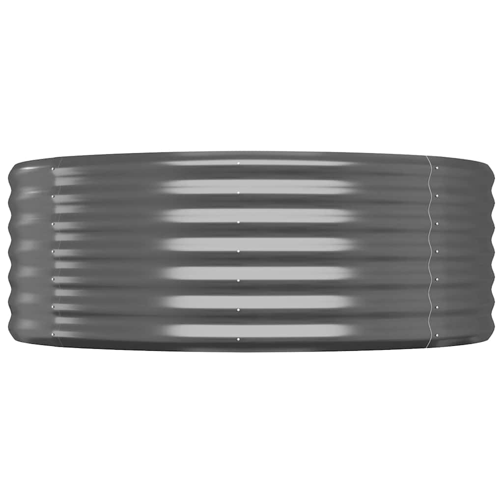 Garden Raised Bed Galvanised Steel 175x100x36 cm Anthracite