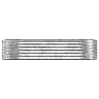 Garden Raised Bed Galvanised Steel 175x100x36 cm Silver