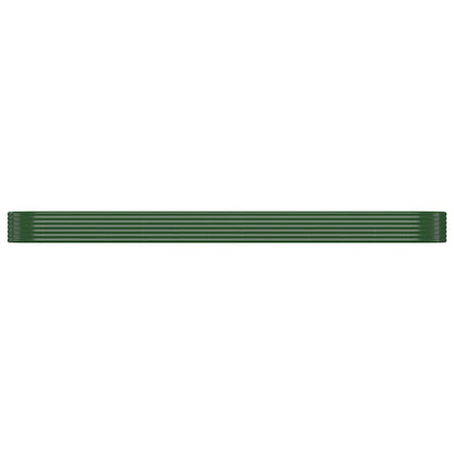 Garden Raised Bed Galvanised Steel 507x100x36 cm Green