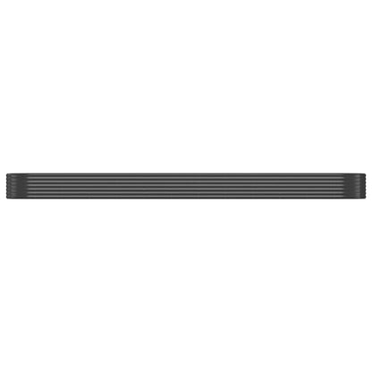 Garden Raised Bed Galvanised Steel 507x100x36 cm Anthracite
