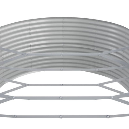 Garden Raised Bed Galvanised Steel 544x100x36 cm Green