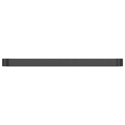 Garden Raised Bed Galvanised Steel 544x100x36 cm Anthracite