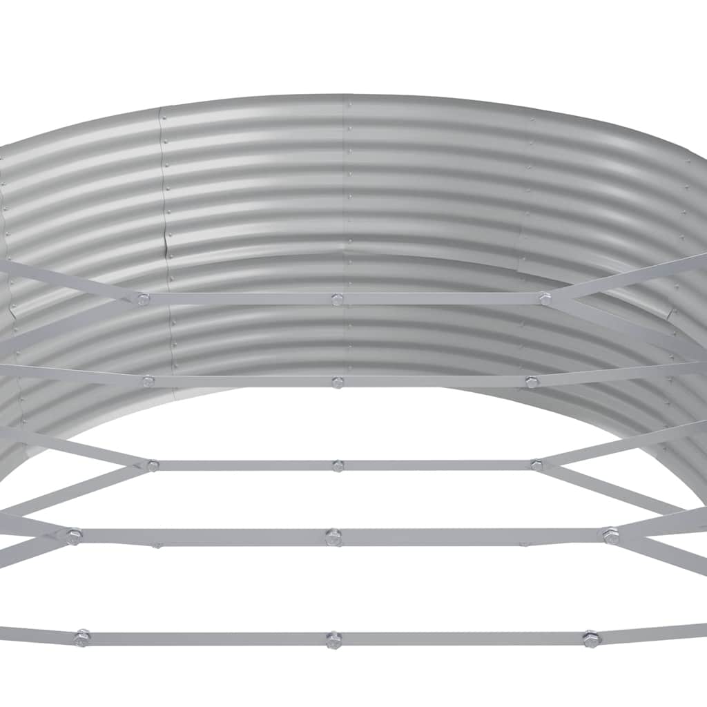 Garden Raised Bed Galvanised Steel 544x100x36 cm Anthracite