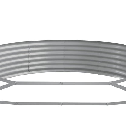 Garden Raised Bed Galvanised Steel 296x140x36 cm Green