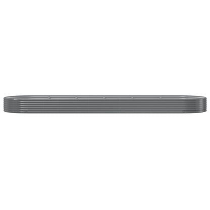 Garden Raised Bed | Grey | Powder-coated steel | Large | Durable