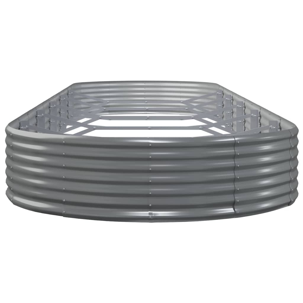 Garden Raised Bed | Grey | Powder-coated steel | Large | Durable