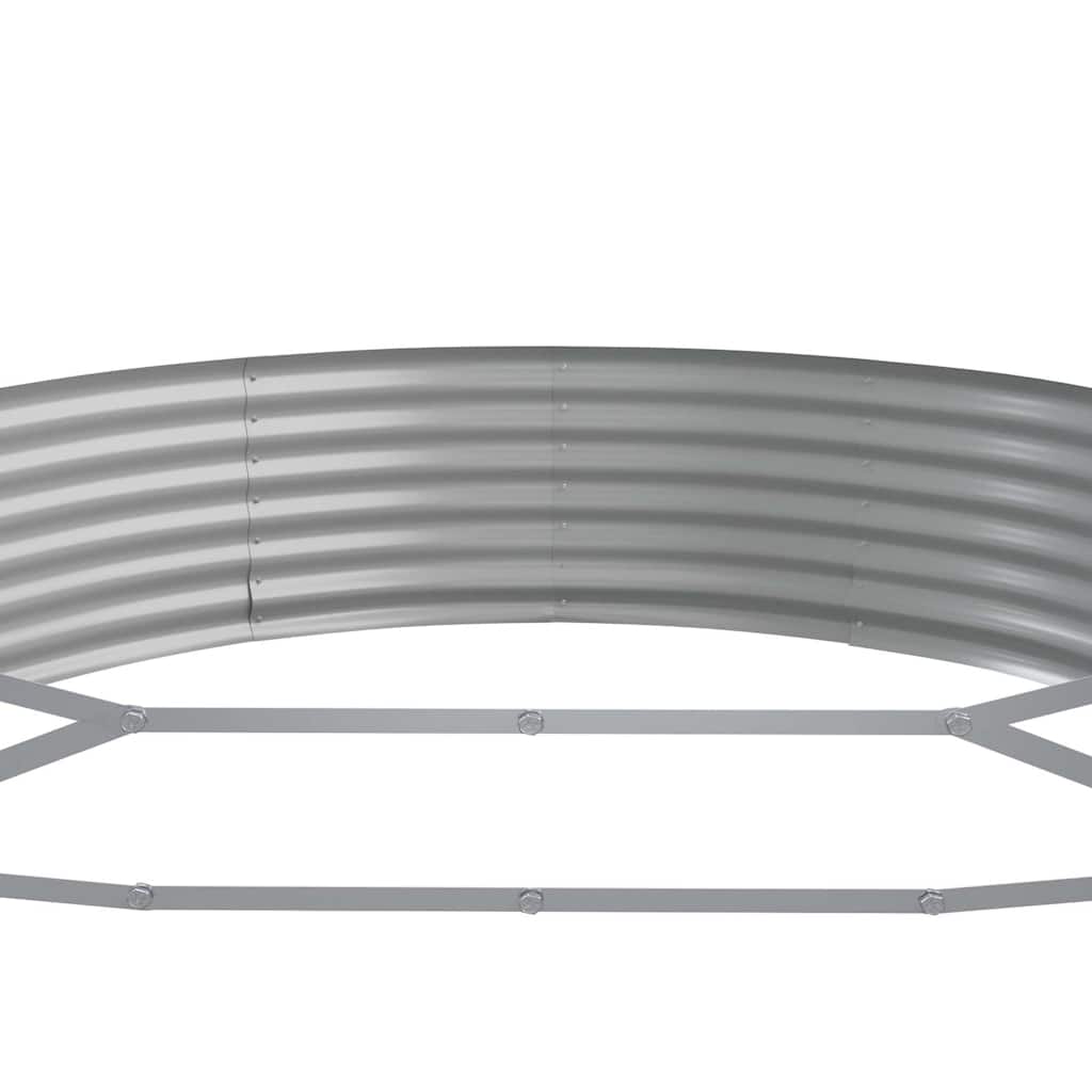 Garden Raised Bed | Grey | Powder-coated steel | Large | Durable