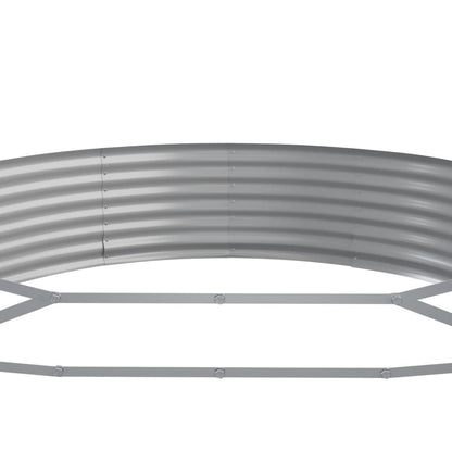 Garden Raised Bed Galvanised Steel 523x140x36 cm Brown