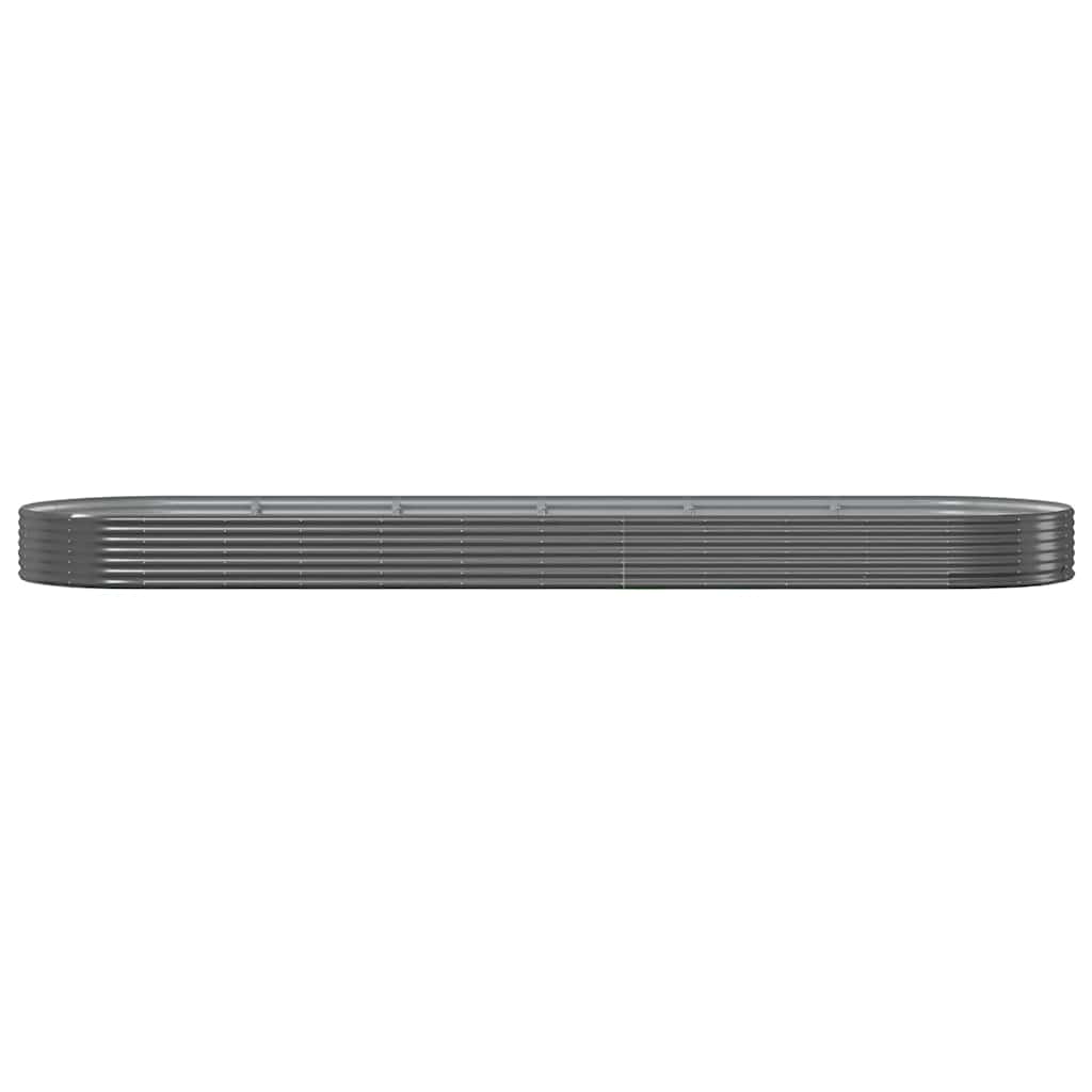 Garden Raised Bed Galvanised Steel 523x140x36 cm Anthracite