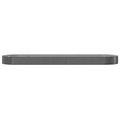 Garden Raised Bed Galvanised Steel 523x140x36 cm Anthracite