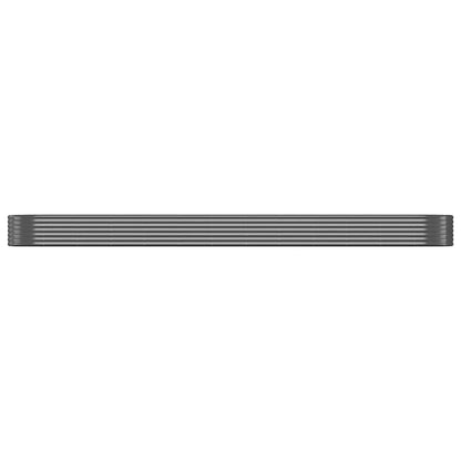 Garden Raised Bed Galvanised Steel 600x140x36 cm Anthracite