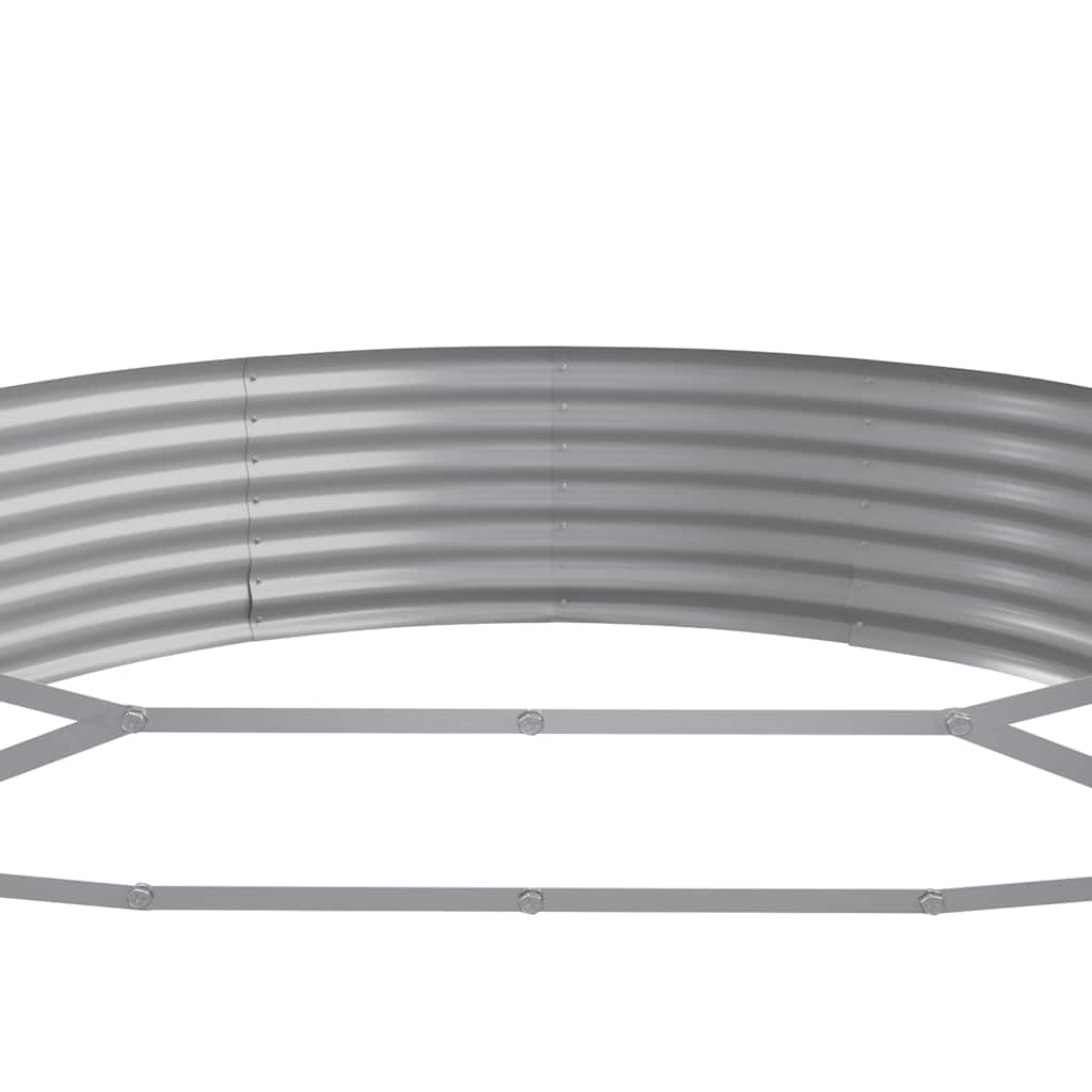 Garden Raised Bed Galvanised Steel 600x140x36 cm Anthracite