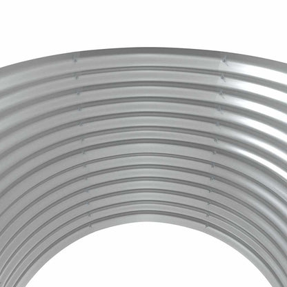 Garden Raised Bed Galvanised Steel 100x100x68 cm Grey