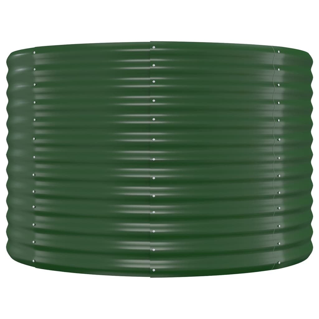 Garden Raised Bed Galvanised Steel 175x100x68 cm Green