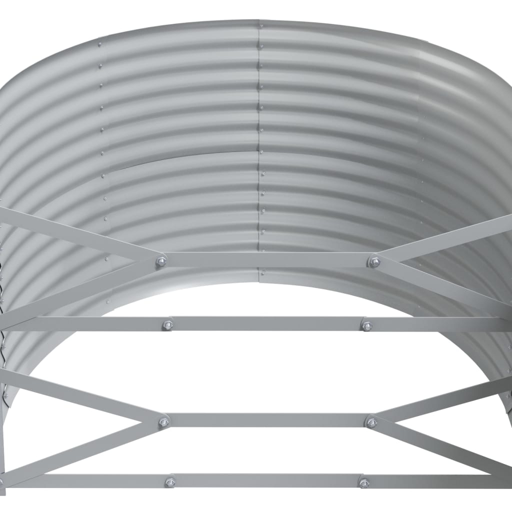 Garden Raised Bed Galvanised Steel 175x100x68 cm Green