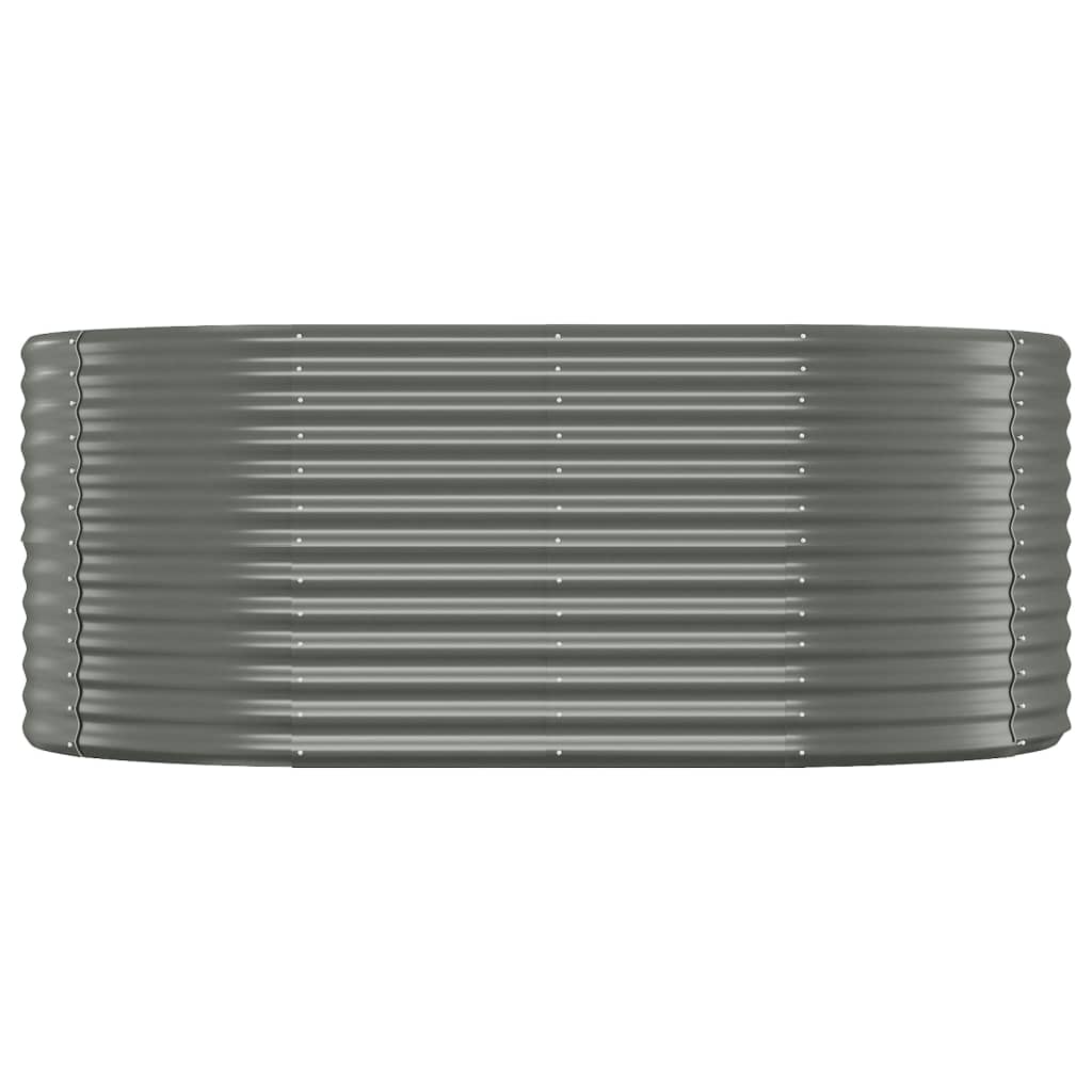 Garden Raised Bed | Grey | Powder-coated steel | Large | Durable