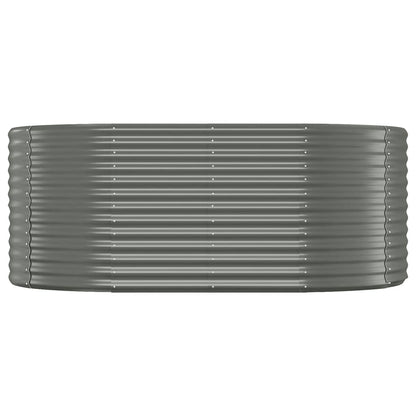 Garden Raised Bed | Grey | Powder-coated steel | Large | Durable