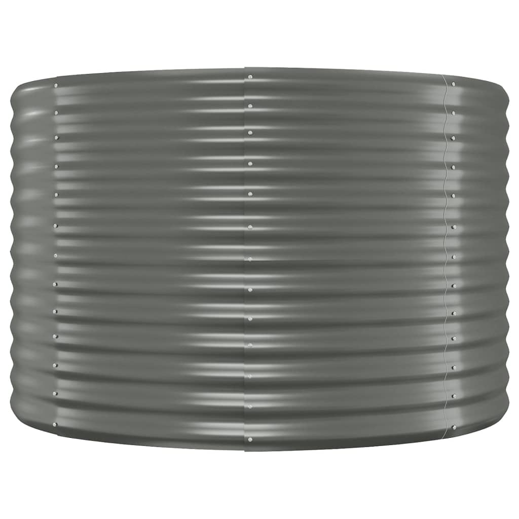 Garden Raised Bed | Grey | Powder-coated steel | Large | Durable