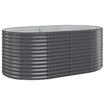 Garden Raised Bed | Anthracite | Powder-coated steel | Large