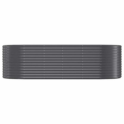 Garden Raised Bed Galvanised Steel 249x100x68 cm Anthracite