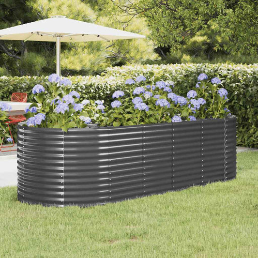 Garden Raised Bed | Anthracite | Powder-coated steel