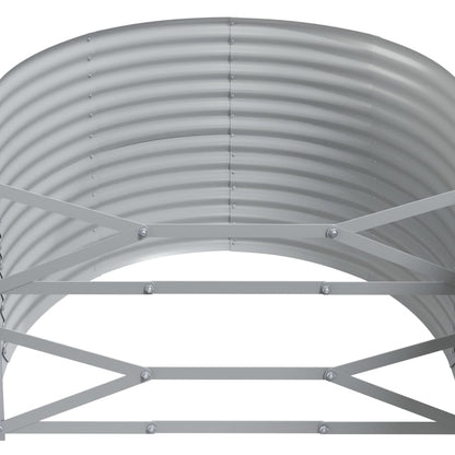 Garden Raised Bed | Grey | Powder-coated steel | Large | Planters