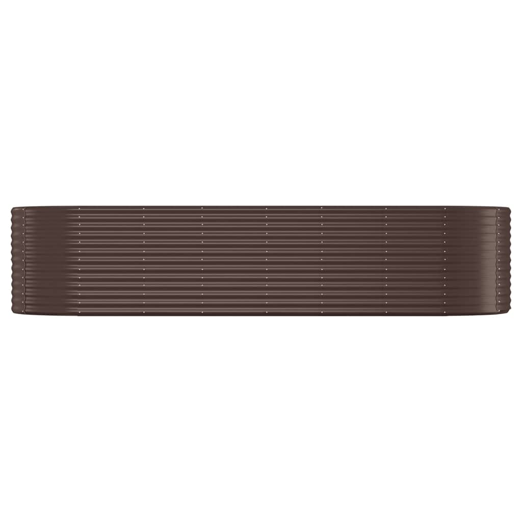 Garden Raised Bed | Brown | Powder-coated steel | 322 x 100 x 68 cm