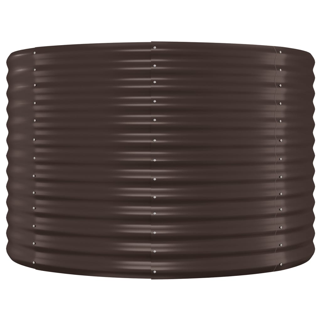 Garden Raised Bed | Brown | Powder-coated steel | 322 x 100 x 68 cm