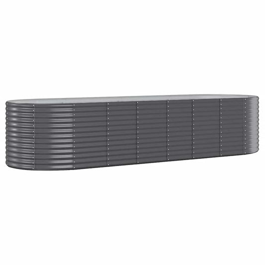 Garden Raised Bed | Anthracite | Powder-coated steel | Large |  Durable