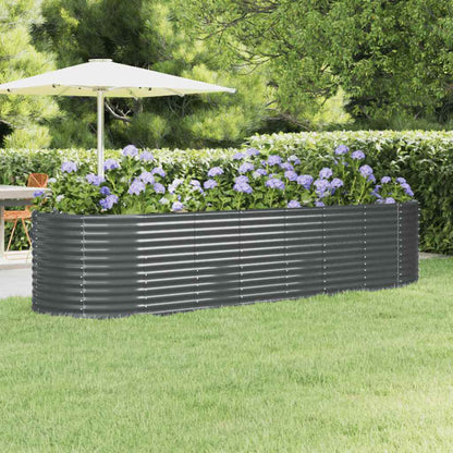 Garden Raised Bed | Anthracite | Powder-coated steel | Large |  Durable
