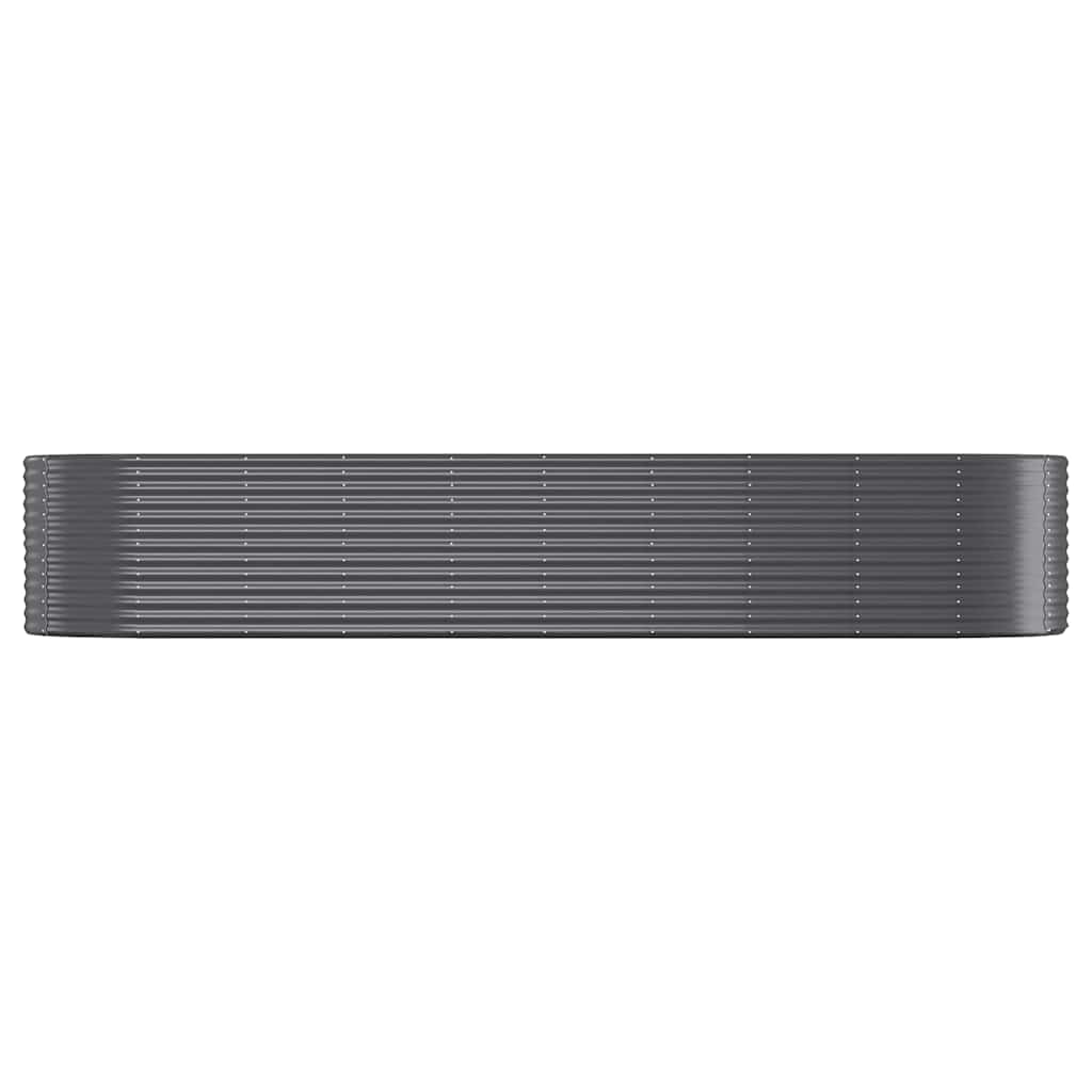 Garden Raised Bed | Anthracite | Powder-coated steel | 396x100x68 cm