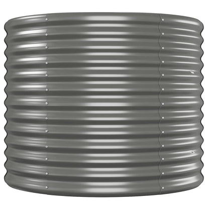Garden Raised Bed Grey 554x100x68 cm Powder-coated Steel