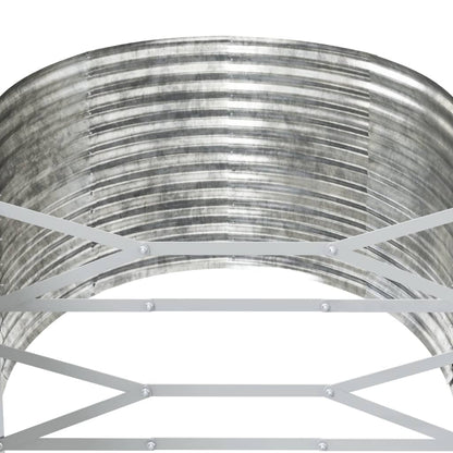 Garden Raised Bed Silver 554x100x68 cm Powder-coated Steel