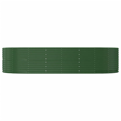 Garden Raised Bed Green 291x140x68 cm Galvanised Steel