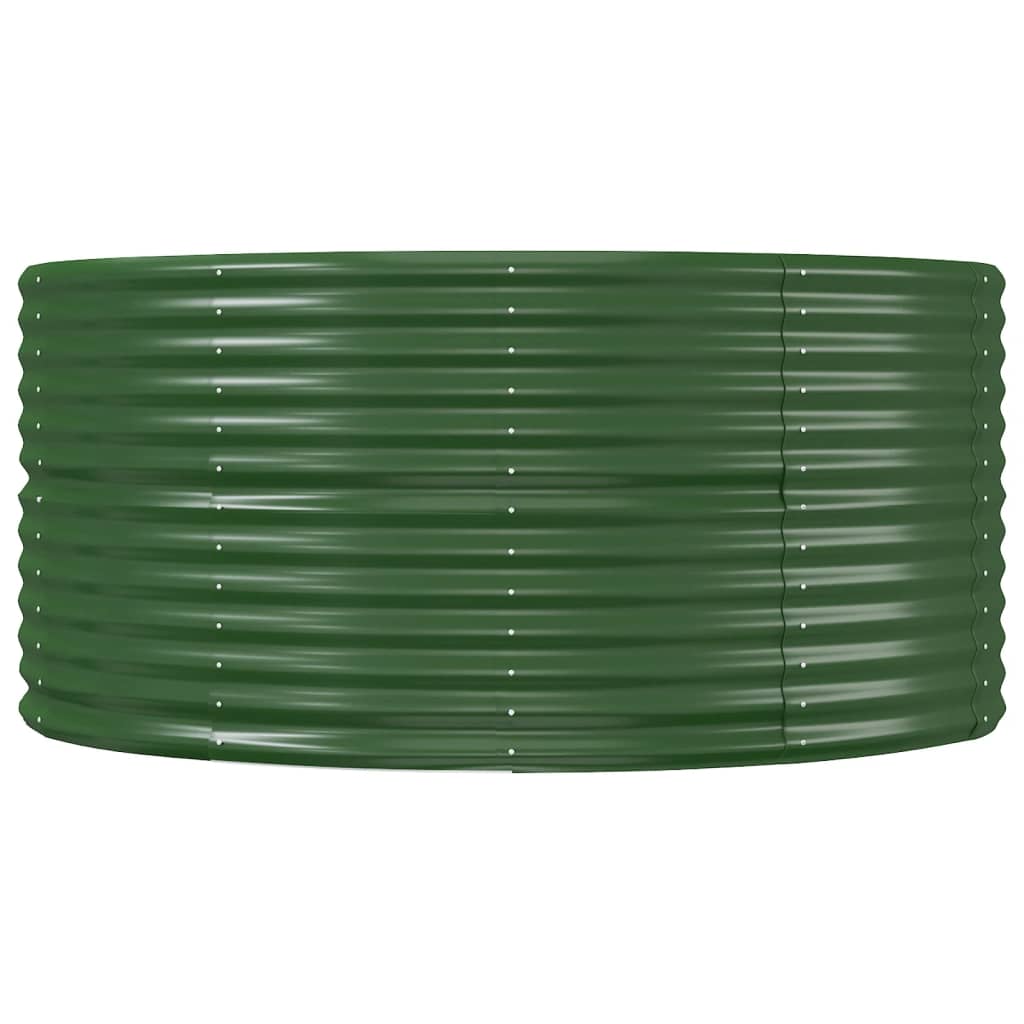 Garden Raised Bed Green 291x140x68 cm Galvanised Steel