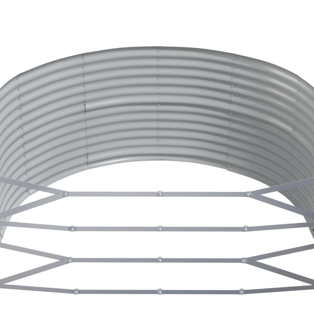 Garden Raised Bed Green 291x140x68 cm Galvanised Steel