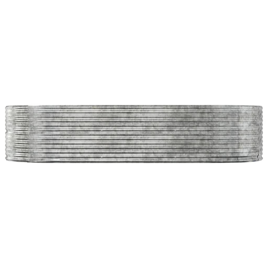 Garden Raised Bed Silver 291x140x68 cm Galvanised Steel
