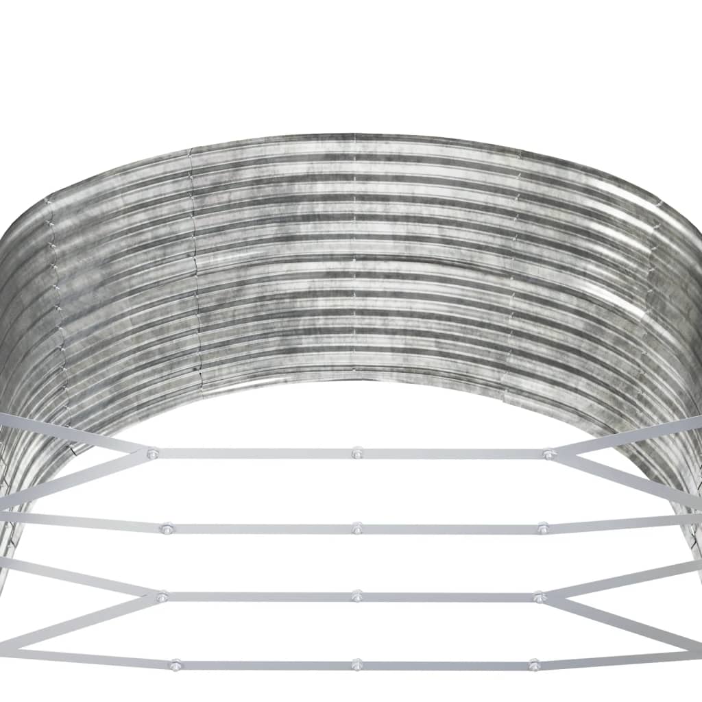 Garden Raised Bed Silver 291x140x68 cm Galvanised Steel