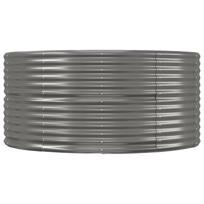 Garden Raised Bed Grey 447x140x68 cm Galvanised Steel