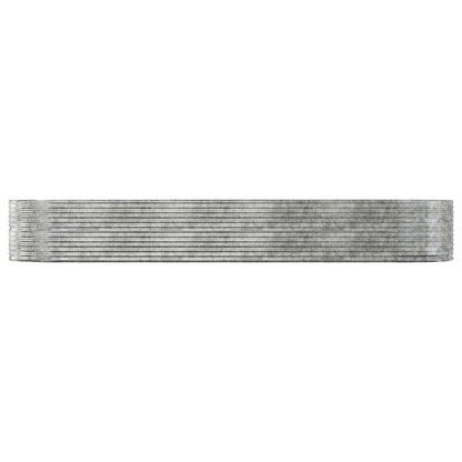 Garden Raised Bed Silver 447x140x68 cm Galvanised Steel